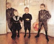 Edvard Munch Doctor Lide-s Children oil